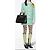 Completo gonna e giacca Gucci in tweed blu GG - vista 3