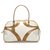 Prada White Vitello Drive Leather Handbag Brown Pony-style calfskin  ref.264896
