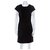 Diane Von Furstenberg DvF Pelle Leather knit suit dress Black Viscose  ref.265063