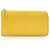 Céline Celine Yellow Zip Around Leather Long Wallet Pony-style calfskin  ref.265181