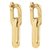 Louis Vuitton LV Edge gefütterte Ohrringe Gold hardware Metall  ref.264985