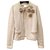 Chanel Cashmere twin-set with its brooches Beige  ref.265234