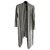 Autre Marque JOAN VASS New York - Nuovo cardigan grigio lungo con etichetta, Taglia XL Poliestere Raggio Lycra  ref.265382