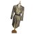 Laurèl Skirt suit Beige Silk  ref.265399