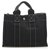 Hermès Hermes Black cabas PM Toile Tissu Noir  ref.265555