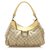 Gucci Brown GG Canvas Abbey D-Ring Shoulder Bag Beige Yellow Leather Cloth Pony-style calfskin Cloth  ref.265558