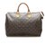 Louis Vuitton Brown Monogram Speedy 35 Light brown Leather Cloth  ref.265561