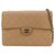 Chanel Brown CC Timeless Lambskin Leder Flap Bag Braun Beige  ref.265565