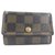 Louis Vuitton Porte monnaie plat Brown Cloth  ref.265600