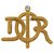 Broche acolchado Dior con logo de Dior Buen estado Dorado Chapado en oro  ref.265664