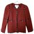 Chanel Vestes Laine Tweed Rouge  ref.265722