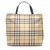 Burberry Brown House Check Tote Bag Multiple colors Beige Leather Plastic Pony-style calfskin  ref.265817