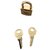 Hermès goldenes Stahlvorhängeschloss für Kelly Birkin Weiß Gold hardware  ref.266011