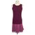 Ermanno Scervino Dress with lace overskirt Pink Purple Viscose Elastane  ref.266031