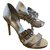 Michael Kors Sandals Silvery Grey Leather  ref.266319