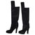 Chanel Boots Black Leather  ref.266377