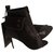 Alexander Wang Ankle Boots Black Suede Leather  ref.266586
