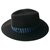 MAISON MICHEL Thadée black ribbon hat New Wool  ref.266609