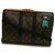 Louis Vuitton Pouch Keepall Zoooom with Friends Limited Edition Brown Black Orange Leather Cloth Cloth  ref.266703