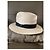 Cappello Borsalino Nero Bianco sporco - vista 3