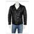Autre Marque REVIEW Fashion Quality Garments Germany - lined Breasted BRANDO Style Leather Biker Jacket, SIZE M Black  ref.266898