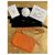 Chanel Clutch bags Orange Leather  ref.266965