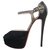 Christian Louboutin Heels Black Suede Leather  ref.266980