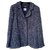 Chanel jaqueta com botões de pérola e corrente Multicor Tweed  ref.267012