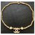 Chanel CC Dorado Chapado en oro  ref.267108