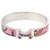 Hermès Hermes Pink Clic Clac H Pulsera PM Rosa Multicolor Metal  ref.267720