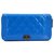 Chanel 2016-2017 blue boy wallet Cuir vernis Bleu  ref.267864