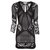 IRO Rovea crocket cutout dress Black Cotton  ref.268186