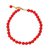 Chanel CORAL VINTAGE CHOKER Rot Golden Metall Glas  ref.268360