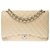 Timeless The Majestic Chanel Maxi Jumbo handbag in beige quilted caviar leather, Garniture en métal argenté  ref.268393