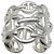 Chaîne d'ancre Anello Hermès modello "Chained anchor chain" in argento.