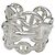 Chaîne d'ancre Anello Hermès modello "Chained anchor chain" in argento. - vista 2