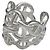 Chaîne d'ancre Anello Hermès modello "Chained anchor chain" in argento. - vista 7