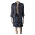 Chanel skirt suit in blue wool  ref.268484