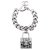 Chanel AW14 Bracelet cadenas en résine Métal Argenté  ref.268490