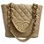 Chanel Bege Couro  ref.268697