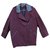La Petite Française coat size M Red Cotton Polyester Wool Acrylic  ref.269007