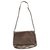 Abaco satchel in metallic grained leather, chain shoulder strap Silvery  ref.269017