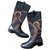 Ralph Lauren Boots Black Leather Cloth  ref.269305
