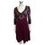 Temperley London Cashmere Dress Black White Purple  ref.269564