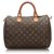 Louis Vuitton Brown Monogram Speedy 25 Leather Cloth  ref.269623