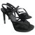Celine Daoust Celine woman sandals Black Satin  ref.269711