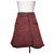 Chanel Skirt Red Navy blue Cotton Linen  ref.269713