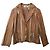 Chaqueta de vestir Biba de algodón marrón y beige Talla 38 Castaño