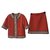 Gucci Red Tweed veste à garniture jupe costume Sz.36 Multicolore  ref.269824