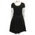 Moschino Cheap And Chic Dress with lace skirt Black Cashmere Wool  ref.269843